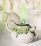 Graceful Curve Ceramic Teapot